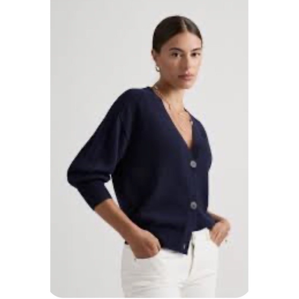 360 Sweater Women's 100% Cashmere Button Up Cardigan Sweater Size S #11103